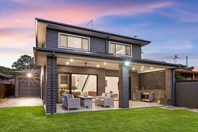 Custom Home Westmead – Dusk Exterior