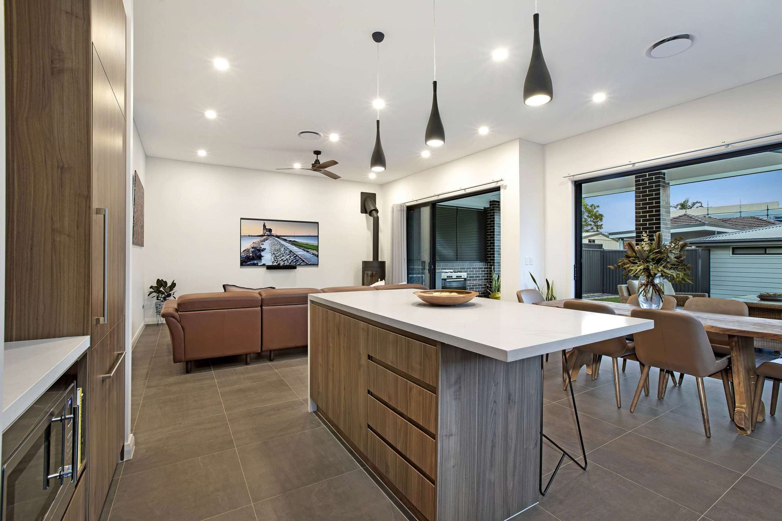 Open-plan living and dining with indoor-outdoor flow, Westmead home